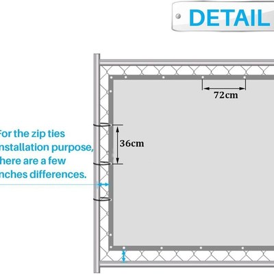 Privacy Screen Fence Heavy Duty Outdoor  Fencing Windscreen