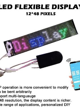 New Bluetooth LED Name Badge DIY Programmable Scrolling