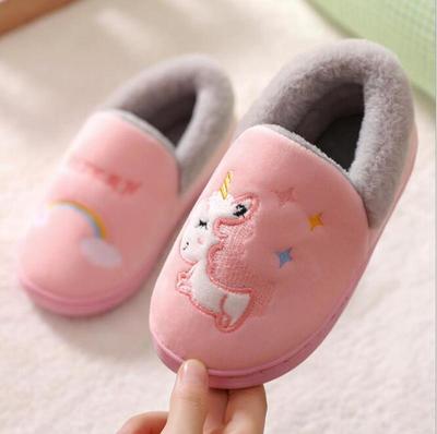 Unicorn Kids Slippers for Toddler Boys Indoor Shoes Baby Gir