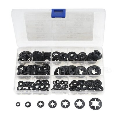 260PCS/Box M3-12 Set Manganese Steel Push On Washer Retainin