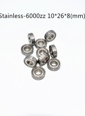 Stainless steel bearing 10PCS S6000ZZ 10*26*8(mm) free shipp