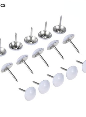 100Pcs White Metal Upholstery Nail Furniture Tack Stud Pushp