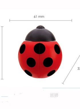 Cute Bathroom Set Sanitary Kids Ladybug Wall Mounted Toothbr