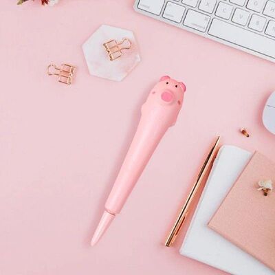 Flexible  Lovely Easy to Carry Writng Pen Pink Rollerball