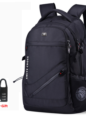 mochila Swiss Men's anti theft Backpack USB Notebook