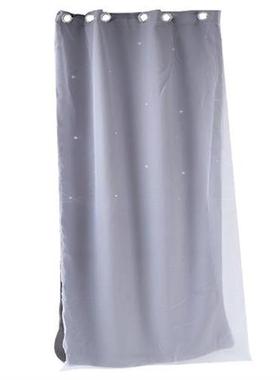 Gray Curtain Window Screening Double Layer Curtains Window