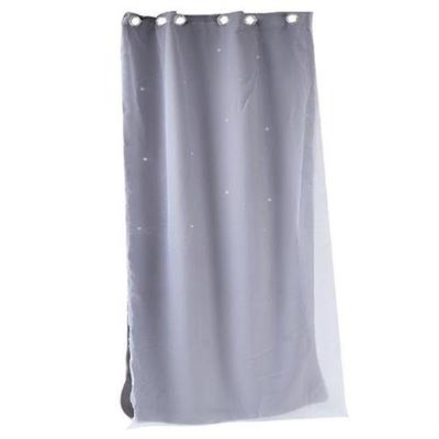 Gray Curtain Window Screening Double Layer Curtains Window
