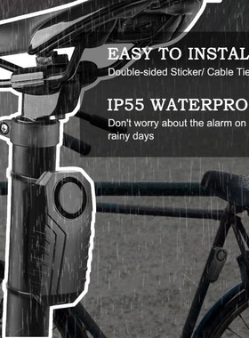 Anchtek Waterproof Motorcycle Bike Anti-Theft Alarm Wireless