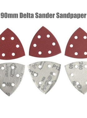 25PC 90mm Delta Sander Paper Hook & Loop Sandpaper Disc