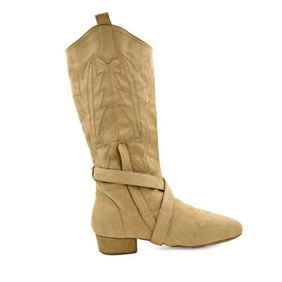 Practice New Latin Dance Boots Brown Plating Soft Latin Sals