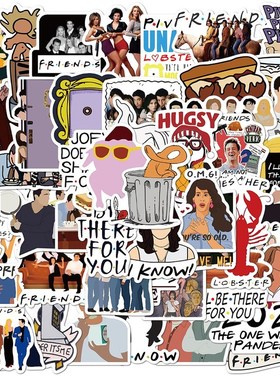 50pcs/Pack New TV Series Show Friends Waterproof Graffiti P