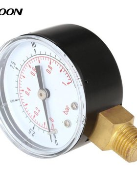 50mm manometer 0~15psi 0~1bar Water Pressure Dial Hydraulic