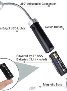 Barbecue Grill Light Magnetic 360 Degree Adjustable BBQ Supe