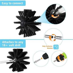 Dryer Vent Cleaner Kit 12 Feet, Flexible 9 Rods Dry Duct Cle