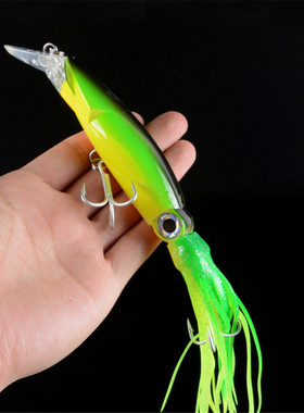 1Pcs 14cm 40g Octopus Fishing Lure 6 Colors Squid Hard Bait