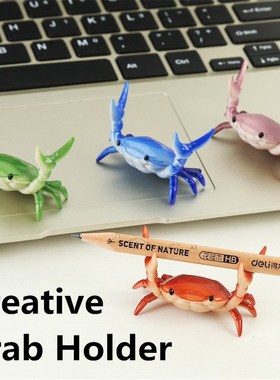 Pen Holder Penholder Crabs Crab Storage Gift Weightlifting J