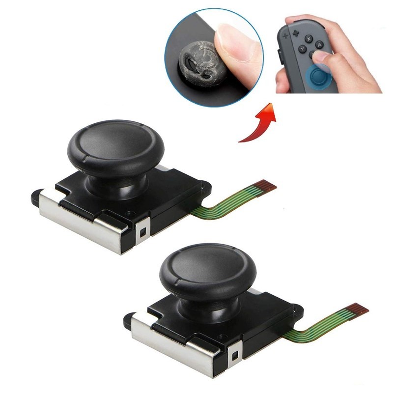2-Pack 3D Analog Joystick Joycon Analog Stick For Switch Joy