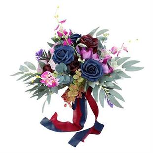Simulation Bridal Bouquet Holding Flowers Elegant