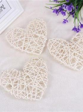 Heart Rattan Wreath Wicker Decor Filler Wedding Vase
