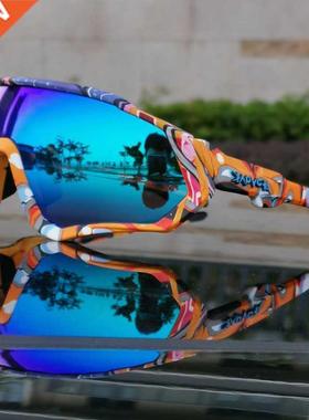 2020 Polarized 5 Lens Cycling Glasses Road Bike Cycling Eyew