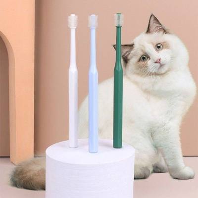 360degree Head Toothbrush Long Handle for Small Pets Puppy