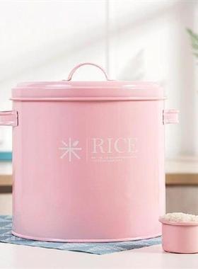 Round Type Storage Box for Kitchen Rice Flour Food