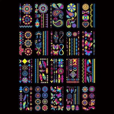Glow In The Dark Temporary Tattoos Gleamy Glow In The Dark
