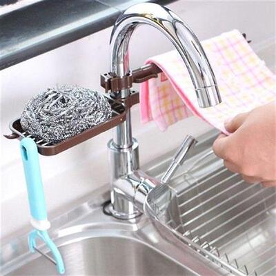2 Piece Over Faucet Kitchen Sink Caddy Organizer Sturdy