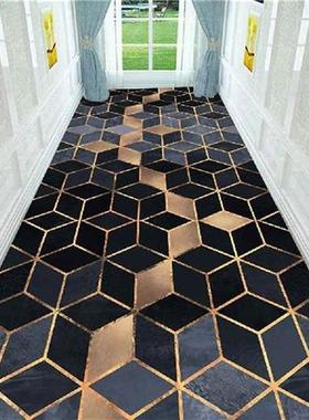 Nordic 3D Stereo Printing Corridor Carpet Area Rugs Living