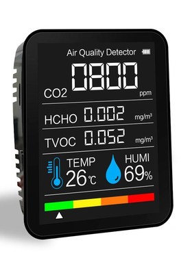 5 in1 CO2 Meter Digital Temperature Humidity Tester Carbon D