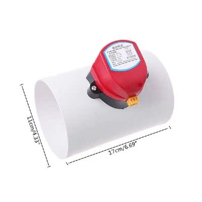 220V Plastic Electric Damper Check Valve 110mm Air Volume
