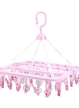 36 Clips Folding Clothes Hanger Children Adults Clothes Drye