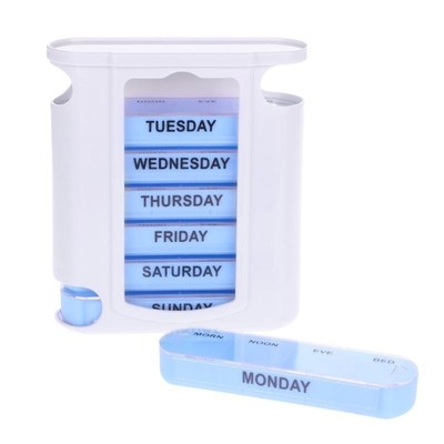 7 DAY WEEKLY Pill Organiser STACKING TOWER Large 4 Daily Co
