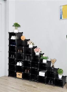 7-Tier 28-Pair Shoe Rack Plastic Shoe Units Cabinet Storage