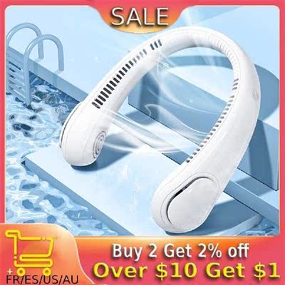 2022 Mini Hanging Neck Fan Portable Mute Usb Fan Electric