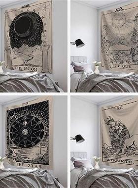 1PCs Tarot Card Tapestry Wall Hanging Astrology Divination