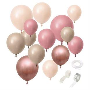 Birthday Garland Blush Balloons 108Pcs