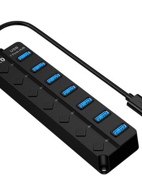 77UA USB 3.0 Hub 7-Port Multi USB Splitter USB Hub, 5Gbps Hi