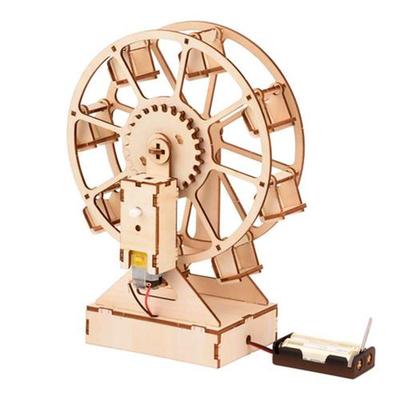 Electric Ferris Wheel 3D Wooden Puzzle DIY Assembly