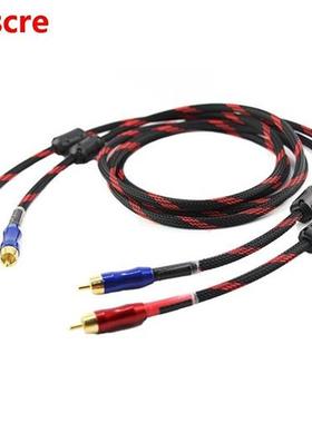 Pair A54 OCC Copper Audio Interconnect Cable RCA To RCA Audi