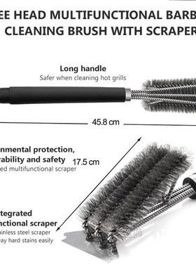 Grill Brush Scraper Best BBQ Cleaner Perfect Tool Stainless