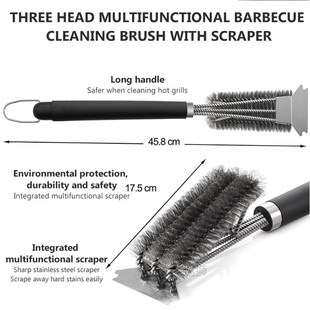 Grill Brush Scraper Best BBQ Cleaner Perfect Tool Stainless