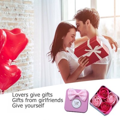 4pcs Soap Rose Head beauty Wedding Valentine's Day Gift
