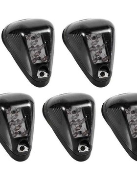 Car-Styling 5Pcs Smoked Light Cover Amber LED Cab Roof Top M