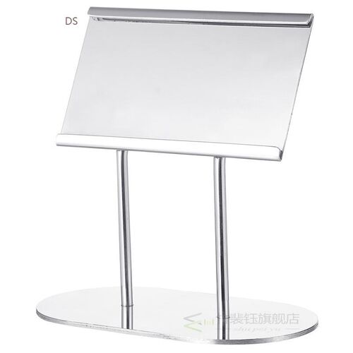 1pc Table Cards Holder Stainless Steel Showing Information M