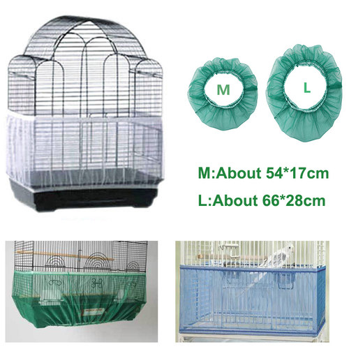 Receptor Seed Guard Nylon Mesh Bird Parrot Cover Soft Easy C