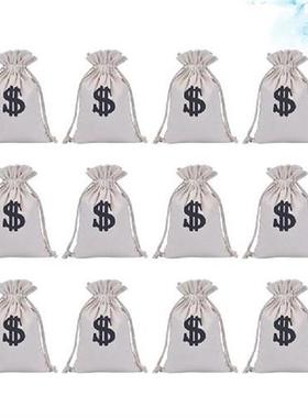 Money Pirate Drawstring Pouch Jewelry Dollar Party Costume