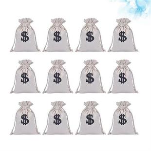 Money Pirate Drawstring Pouch Jewelry Dollar Party Costume