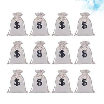 Money Pirate Drawstring Pouch Jewelry Dollar Party Costume