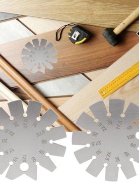 Stainless Steel Bevel Gauge Angle Protractor Range 15°-1